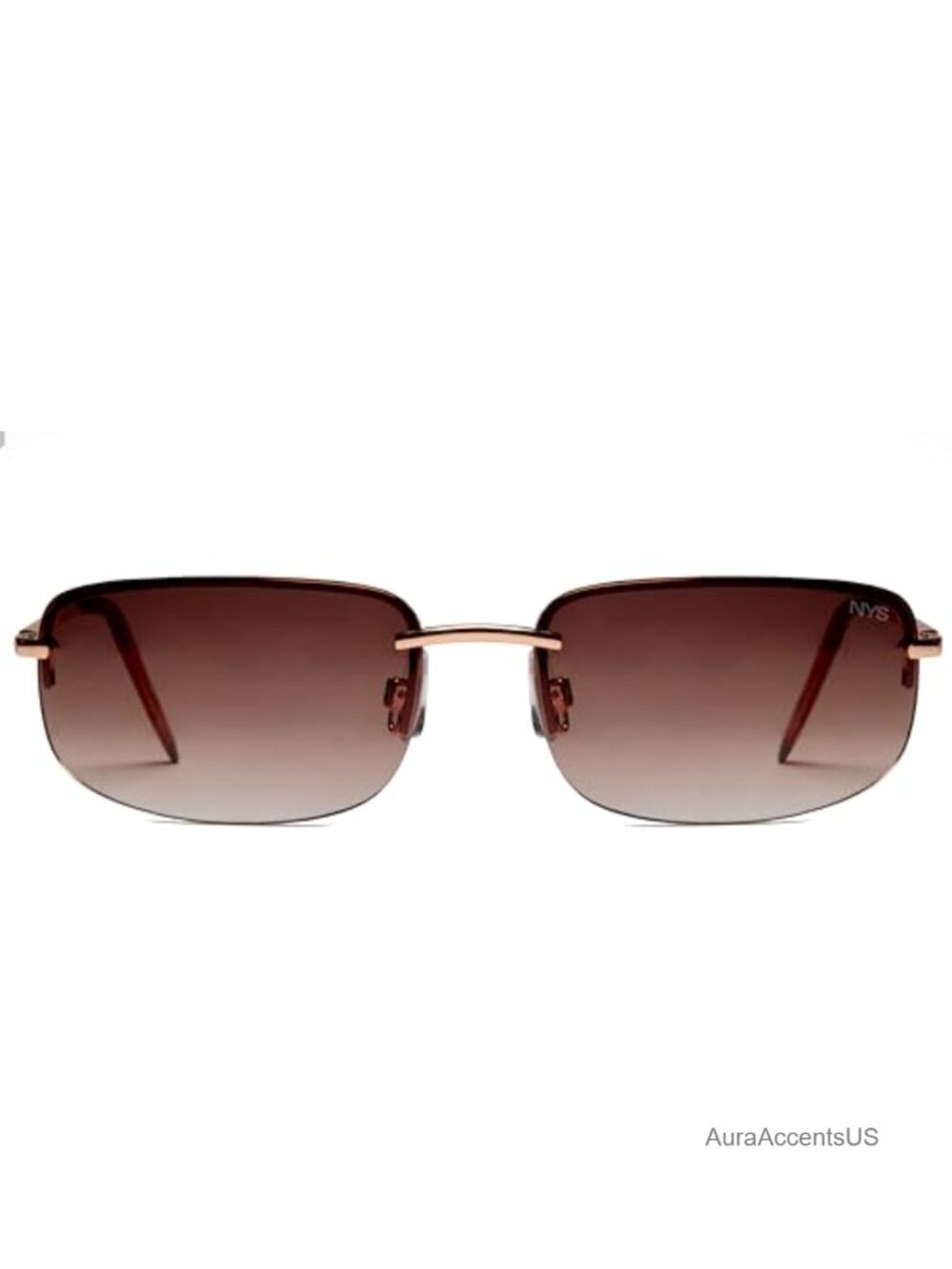 Rimless Gradient Sunglasses Lightweight UV400 Unisex Adult